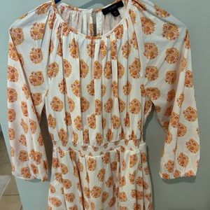 EUC J Crew block print dress; Size XS.
